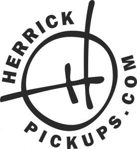 The logo for Herrick Pickups.